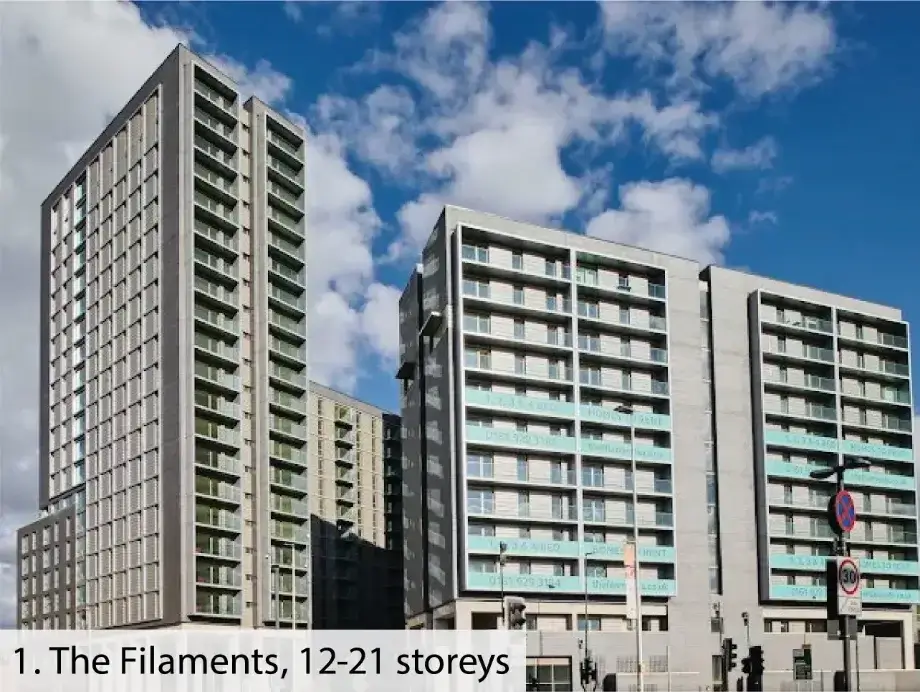 A photograph showing one of the key views of the proposed development location