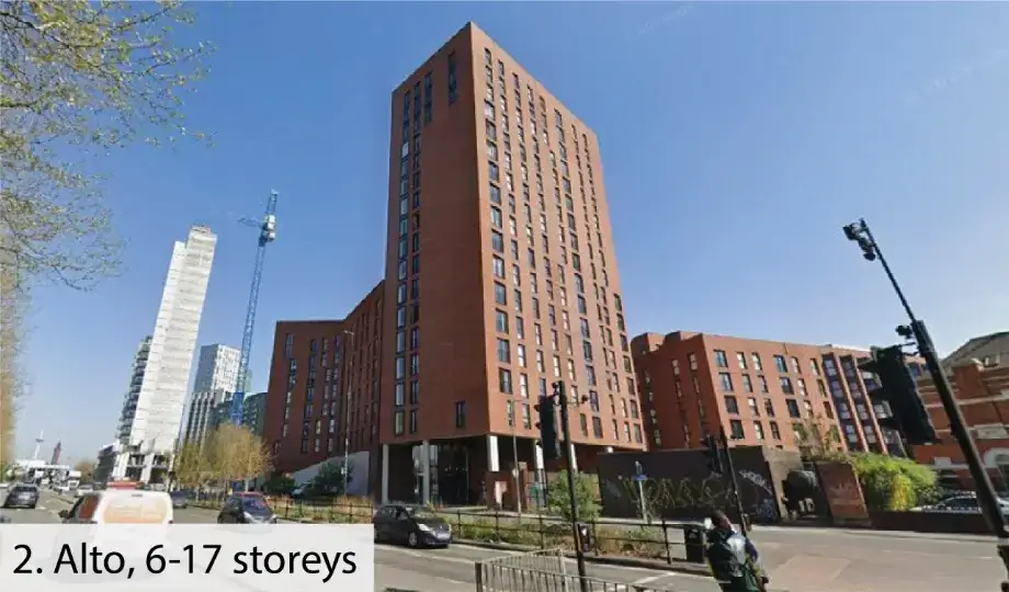 A photograph showing one of the key views of the proposed development location