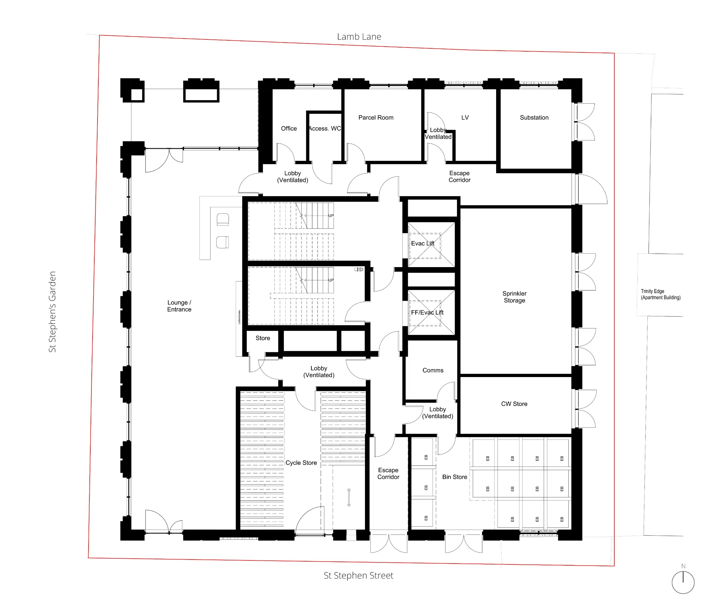 An image showing the ground floor arrangement